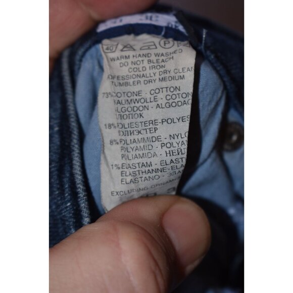 Men's Trussardi Jeans Medium Wash Blue Jeans Size 34(US) 36(IT) - Picture 6 of 7